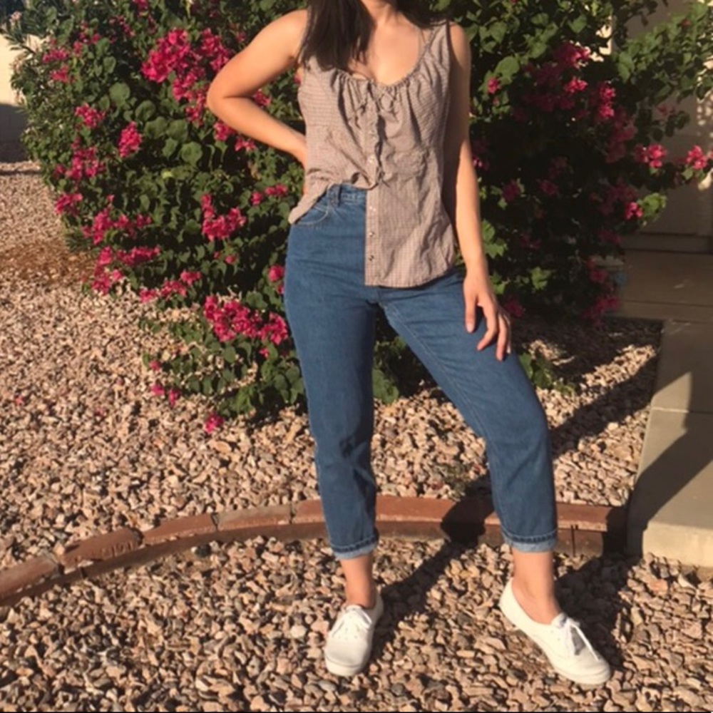 Vintage gingham top ☺️